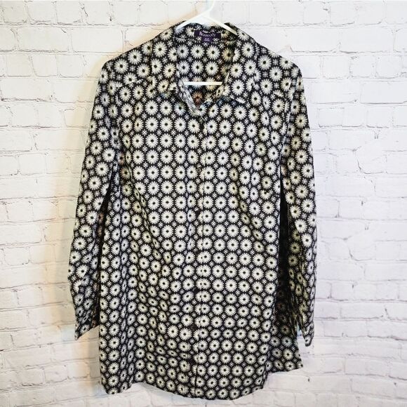 Women's Roman's longsleeve button-down shirt, size 18W - Picture 1 of 3